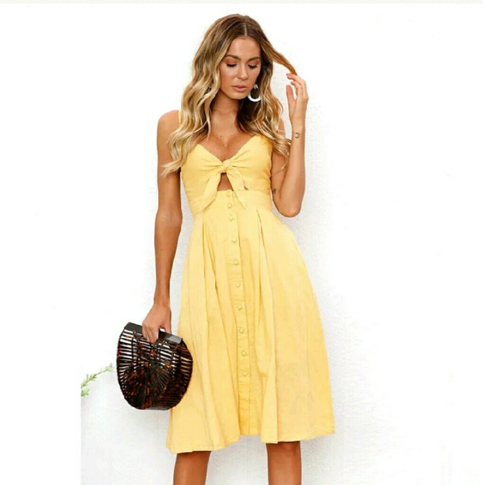 🌻HP🌻 Tie Front Swing Dress